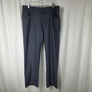 Adidas Pants Mens 34x30 Medium Blue Stretch Khakis Straight Leg Casual